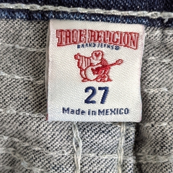 TRUE Religion Moto Super Skinny Jeans in Shoreline Dark 27 - Picture 5 of 11